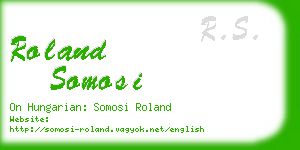 roland somosi business card